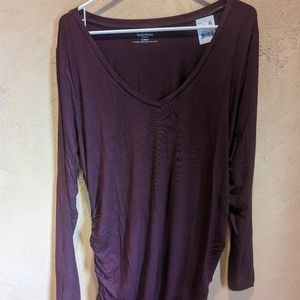 Motherhood Maternity long ruched shirt